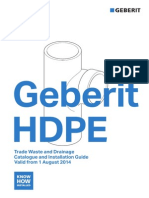 Geberit HDPE Catalogue Installation 2014