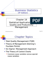 Basic Business Statistics: Statistical Applications in Quality and Productivity Management