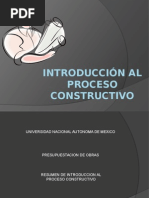 Introducción Al Proceso Constructivo