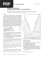 D5464 PH Measurement of Water of Low Conductivity