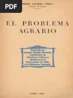 Pedro Aguirre Cerda El Problema Agrario