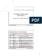 Programmable Logic Controllers: Comparison and Math Operations