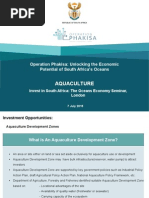 Investment Opportunities: Aquaculture Development Zones