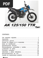 TTR 125 150 Manual