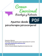 El Comer Emocional. Apuntes Desde La Psicoterapia