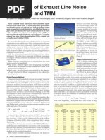 Simulation of Exhaust Line Noise Using FEM and TMM