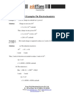 Solved Examples On Electrochemistry XXXXX