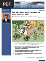 Decision-Making For Investors 052404 - Michael Mauboussin