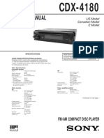 Service Manual: Fm/Am Compact Disc Player