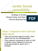 Corporate Social Responsibility Porter & Kramer