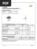 N-Channel Enhancement Mode MOSFET: Product Summary