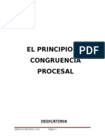 El Principio de Congruencia Procesal