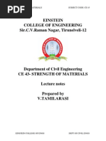 Strength of Materials Notes PDF