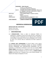 Modelo de SENTENCIA Penal de Robo Agravado