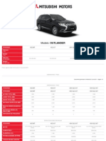 Mitsubishi Outalnder Ficha Tecnica