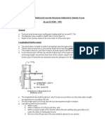 Ductile Details To Seismic Forces - Is 13920