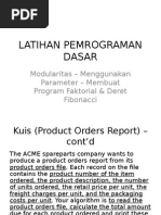 Latihan Pemrograman Dasar