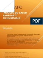 Modelo de Salud Familiar y Comunitario