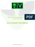 Alien Vault Device Integration Citrix NetScaler