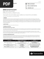 Current Account Key Facts Document