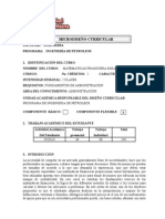 Matematicas Financiera para Ingenieros - Microdiseño Curricular