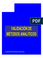 Validación de Metodos Analíticos