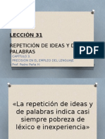 Repeticion Ideas y Palabras