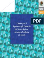 Criterios para El Seguimiento y La Evaluacion Del Sistema Regional de Asesoria Academica A La Escuela