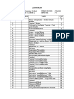 Numerical Methods Lesson Plan