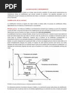 Curvas y Tiempos de Solidificacion