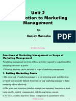 Function of Marketing Management