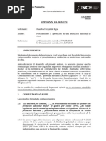 Procedimiento y Aprobación de Una Prestación Adicional de Obra