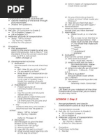 English Lesson Plan 1st Grading