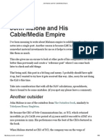 John Malone and His Cable Media Empire