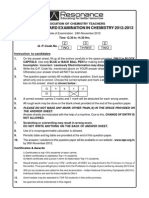 National Standard Examination in Chemistry 2012-2013: Association of Chemistry Teachers