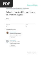 Bahai Inspired Perspectives On Human Rights