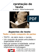 Aula I - Interpretação de Texto - Nível Fundamental Do Texto BR - Odp