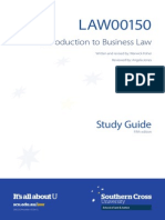 Introduction To Business Law: Study Guide