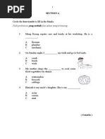 Soalan KSSR Bahasa Inggeris Tahun 3