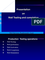 Well Tests Summarised