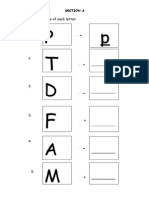 A. Write The Lowercase of Each Letter. Example:: Question 1 - 5 (5 MARKS)