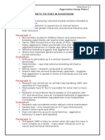 Aggression Essay Plans