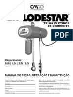 Mecânica - Instalação Manutenção Operação Talha Eletrica