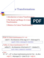 Lecture7, Linear Transformation