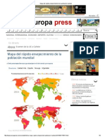 Mapa Del Rápido Envejecimiento de La Población Mundial PDF