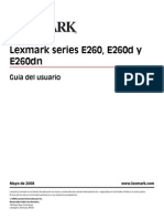 Lexmark E260dn - Manual de Usuario