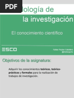 El Conocimiento Cientifico