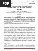 Design & Manufacturing of Components of Modified Bench Vise On Rapid Prototype Machine