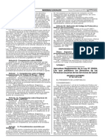 DS. 027-2015-SA - Reglamento de La Ley 29414, Ley Que Establece Los Derechos de Las Personas Usuarias de Los Servicios de Salud