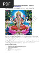 Varalakshmi Vratham Procedure PDF